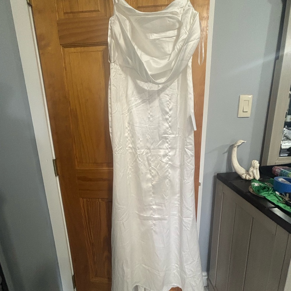 Lulu's White Backless Dress